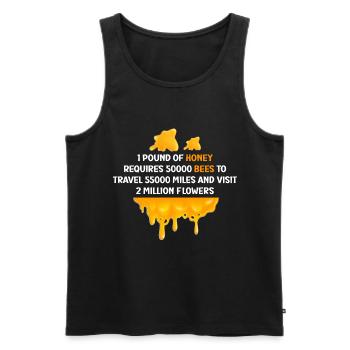 Beekeeping Beekeeping Course Beekeepers' Association Honey Bee Beekeepers - Men's Premium Organic Tank Top - black - Front - AI Model Male 178 light (178cm)