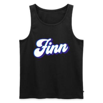 Finn | Couleurs changeantes - Débardeur bio Premium Homme - noir - Devant - AI Model Male 178 light (178cm)