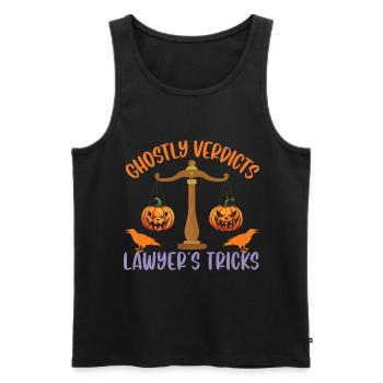 Ghostly Judgments Lawyer Tricks Lawyer Hallowe - Men's Premium Organic Tank Top - black - Front - Michal (187cm)