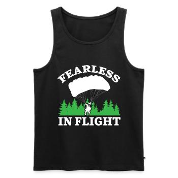 Fallschirmjäger Fallschirmspringen Fallschirmsprin - Männer Premium Bio Tank Top - Schwarz - Vorne - AI Model Male 178 light (178cm)