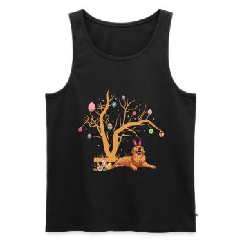 Labrador - Men's Premium Organic Tank Top - black - Front - Michal (187cm)