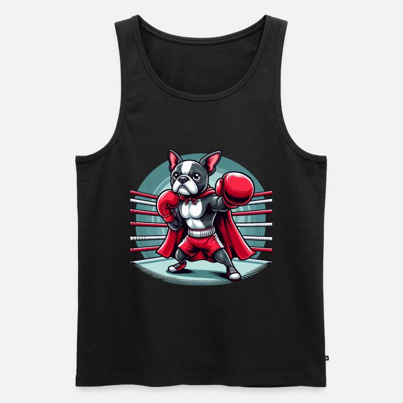 Hundeboxen - Männer Premium Bio Tank Top - Schwarz