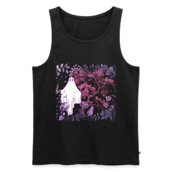 flora, botany, ghost, nature, spirit, occult, nature - Men's Premium Organic Tank Top - black - Front - Michal (187cm)
