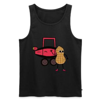 Peanut Car Driver Permis de conduire pour enfants Conducteur - Débardeur bio Premium Homme - noir - Devant - Michal (187cm)