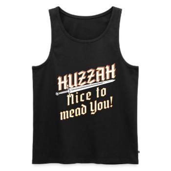 Mittelalter Fest Ritter Burg Schloss Ren - Männer Premium Bio Tank Top - Schwarz - Vorne - AI Model Male 178 light (178cm)