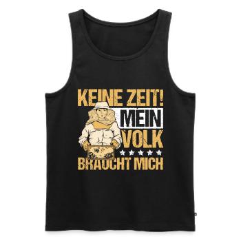 Imker Bienen Honig - Männer Premium Bio Tank Top - Schwarz - Vorne - Michal (187cm)