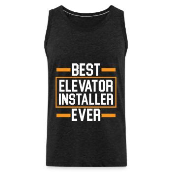 Best elevator installer ever operator - Men's Premium Organic Tank Top - charcoal grey - Front - Alexander (188cm)