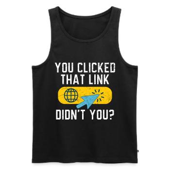 Bei Cyberangriffen einfach Kabel ziehen - Männer Premium Bio Tank Top - Schwarz - Vorne - Michal (187cm)
