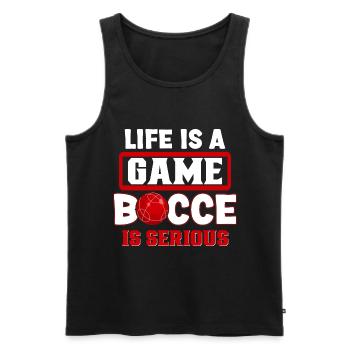 Boccia Spieler Boccia Spiel Boule - Männer Premium Bio Tank Top - Schwarz - Vorne - Michal (187cm)