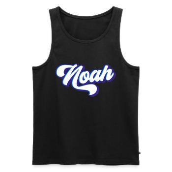 Noé | Couleurs changeantes - Débardeur bio Premium Homme - noir - Devant - Michal (187cm)