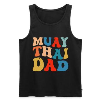 Papa Muay Thai - Débardeur bio Premium Homme - noir - Devant - Michal (187cm)
