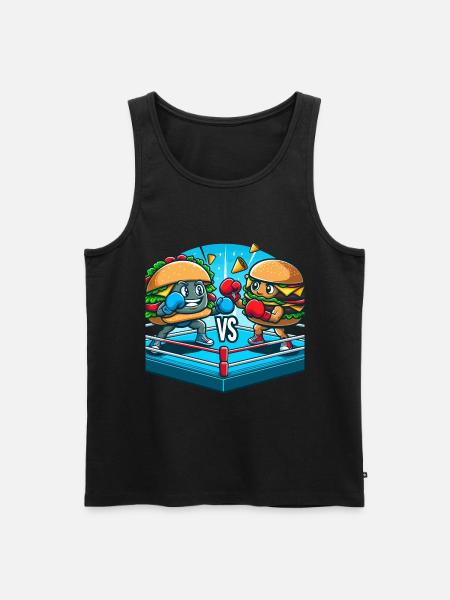 Hamburger de boxe - Débardeur bio Premium Homme - noir