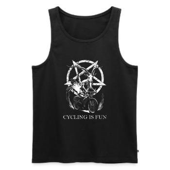 Cooking is Fun Goth - Men's Premium Organic Tank Top - black - Front - Michal (187cm)