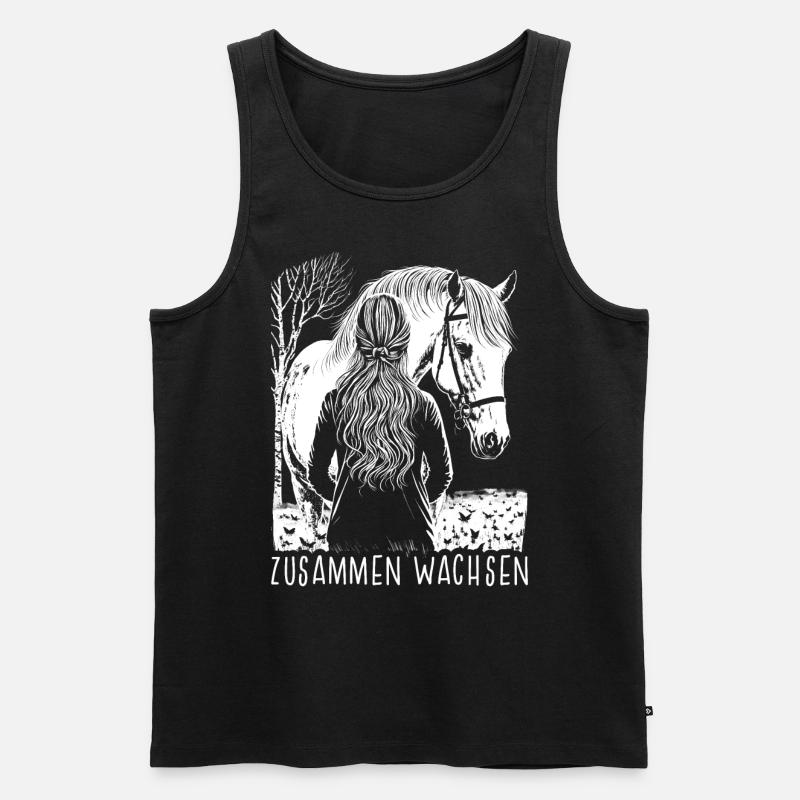 Zusammen Wachsen - Männer Premium Bio Tank Top - Schwarz