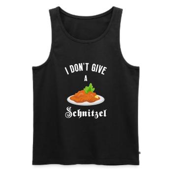 I Don't Give A Schnitzel, Wiener Schnitzel Essen - Männer Premium Bio Tank Top - Schwarz - Vorne - AI Model Male 178 light (178cm)