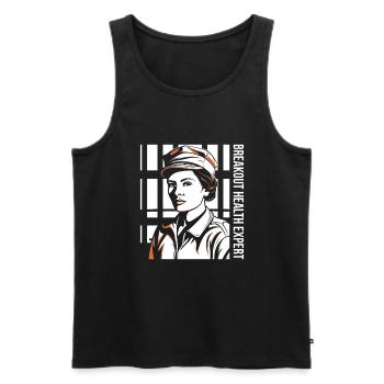 Breakout Health Expert Corrections Nurse - Men's Premium Organic Tank Top - black - Front - Michal (187cm)
