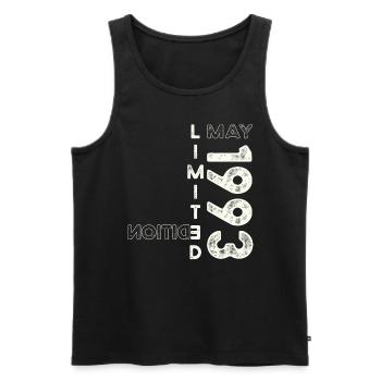 30th Birthday Man Woman May Vintage 1993 Vintage - Men's Premium Organic Tank Top - black - Front - Michal (187cm)