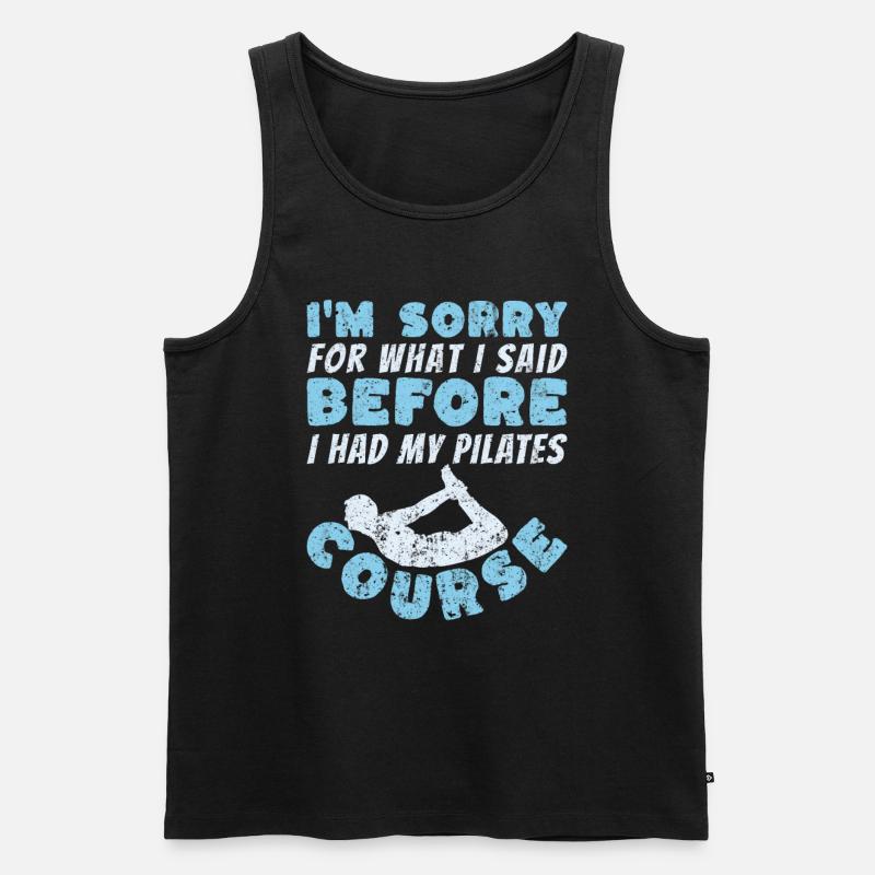 Pilates Exercises - Männer Premium Bio Tank Top - Schwarz