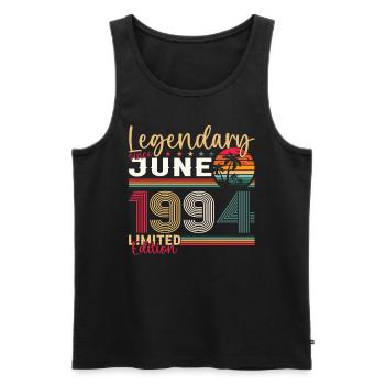 29. Geburtstag Juni Jahrgang 1994 Legendary - Männer Premium Bio Tank Top - Schwarz - Vorne - Michal (187cm)