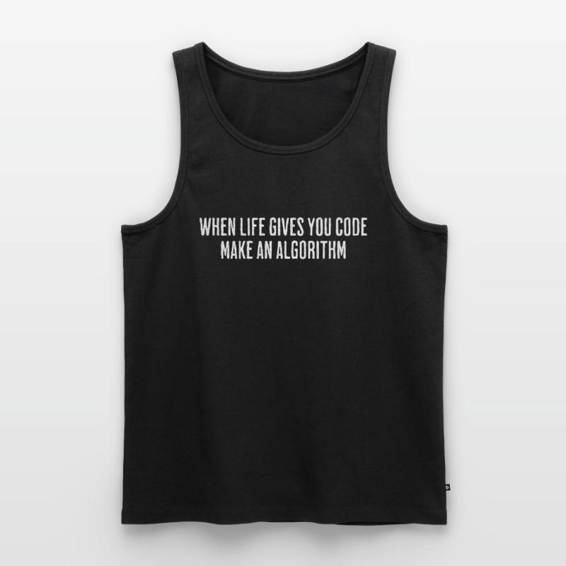 Life's Code, Programmer's Algorithm - Funny Men's Premium Organic Tank Top