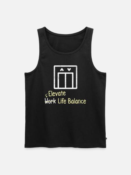 Increase work-life balance – - Men's Premium Organic Tank Top - black