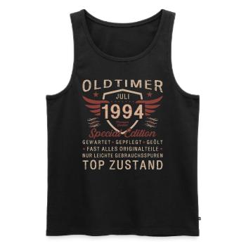 30. Geburtstag Oldtimer Juli 1994 Jahrgang 1994 - Männer Premium Bio Tank Top - Schwarz - Vorne - AI Model Male 178 light (178cm)