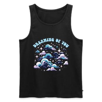 Songtexte Musikliebhaber Songwriter Musikfestival - Männer Premium Bio Tank Top - Schwarz - Vorne - AI Model Male 178 light (178cm)