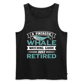 Whale Watching Whale Watching Orca Blue Whale - Men's Premium Organic Tank Top - black - Front - AI Model Male 178 light (178cm)