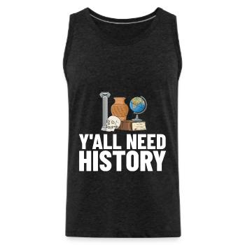 Geschichte Lehrer Lektion Professor Historiker - Männer Premium Bio Tank Top - Anthrazit - Vorne - Alexander (188cm)