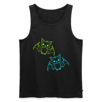 Halloweenj Chauves-souris Enfants Enfant - Débardeur bio Premium Homme - noir - Devant - Michal (187cm)