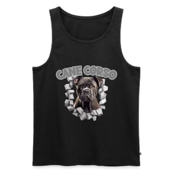 Cane Corso für einen Cane Corso Besitzer - Männer Premium Bio Tank Top - Schwarz - Vorne - Michal (187cm)