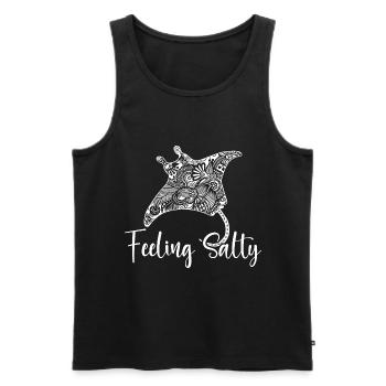 Manta Ray Feeling Salty Manta Ray Lovers - Débardeur bio Premium Homme - noir - Devant - Michal (187cm)