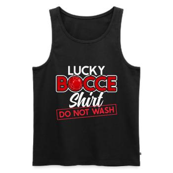 Boccia Spieler Boccia Spiel Boule - Männer Premium Bio Tank Top - Schwarz - Vorne - Michal (187cm)