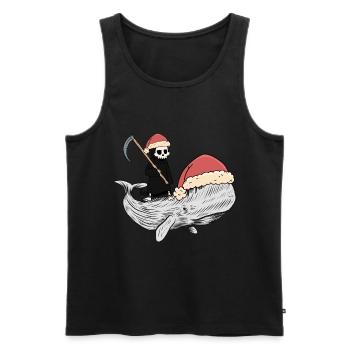 Whale Whale Death Fantasy Dark Ocean Fish Fish - Men's Premium Organic Tank Top - black - Front - Michal (187cm)