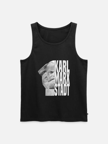 karl marx stadt chemnitz - Männer Premium Bio Tank Top - Schwarz