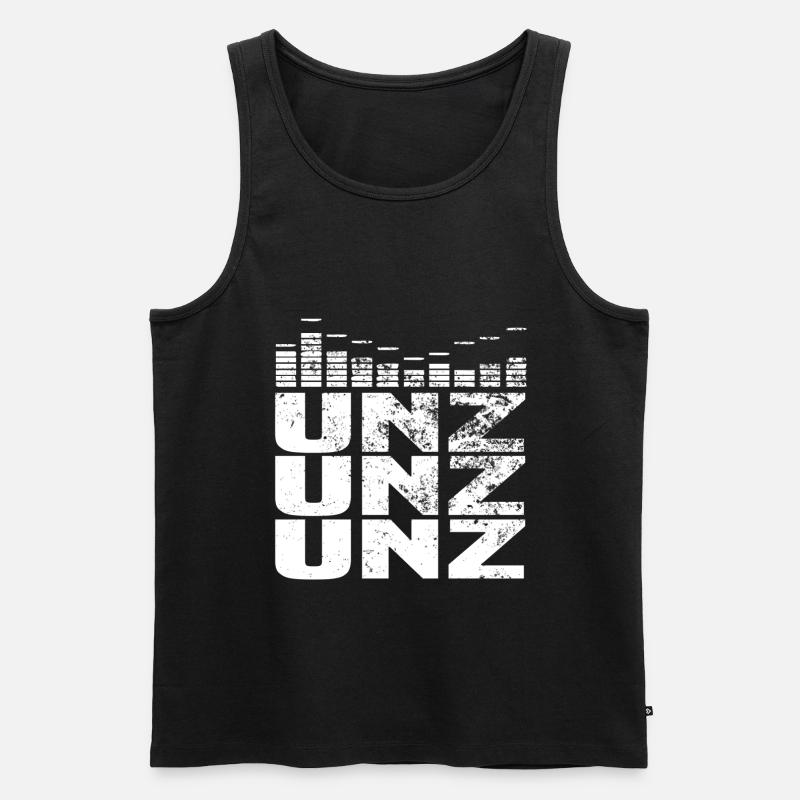 Unz unz unz techno - Débardeur bio Premium Homme - noir