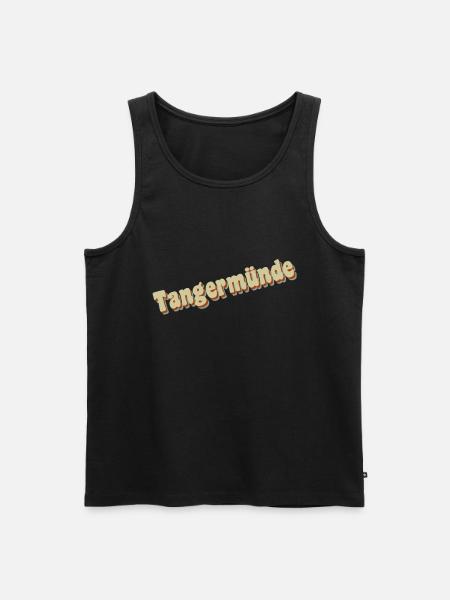 Tangermünde - Männer Premium Bio Tank Top - Schwarz