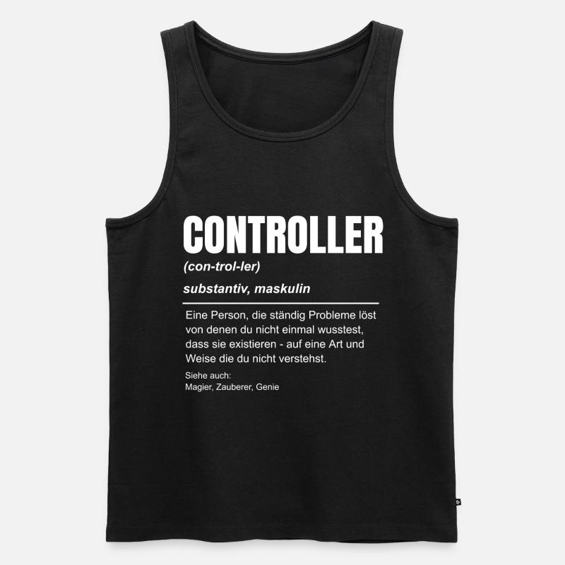 Finanz Controller Rechnungswesen Beruf Idee - Männer Premium Bio Tank Top - Schwarz