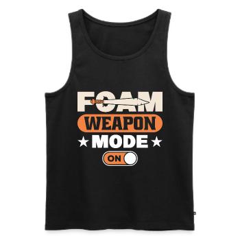 Jeu de rôle en direct GN - Débardeur bio Premium Homme - noir - Devant - Michal (187cm)