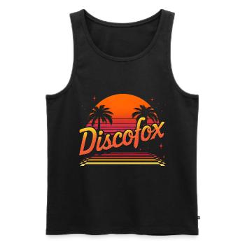 Discofox - Débardeur bio Premium Homme - noir - Devant - Michal (187cm)