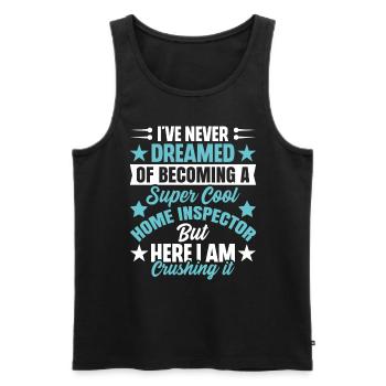 Home Inspector Occupation Worker Profession Career - Männer Premium Bio Tank Top - Schwarz - Vorne - AI Model Male 178 light (178cm)