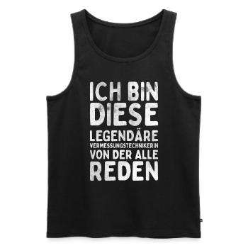Vermessungstechniker Landvermesser Tolle - Männer Premium Bio Tank Top - Schwarz - Vorne - AI Model Male 178 light (178cm)