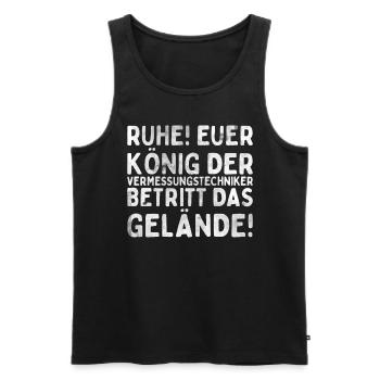 Vermessungstechniker Landvermesser Tolle - Männer Premium Bio Tank Top - Schwarz - Vorne - AI Model Male 178 light (178cm)