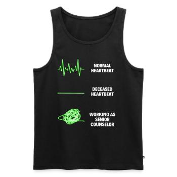 Senior Counselor Professional Worker - Men's Premium Organic Tank Top - black - Front - Michal (187cm)