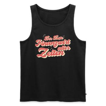 Finanzbeamter Finanzmanager Geld Job Arbeit - Männer Premium Bio Tank Top - Schwarz - Vorne - Michal (187cm)