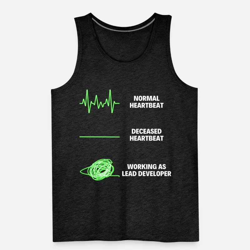 Lead Developer Funny Web Developer Work Men's Premium Organic Tank Top