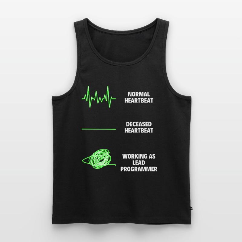 Lead Programmer Worker Funny Programmer Männer Premium Bio Tank Top