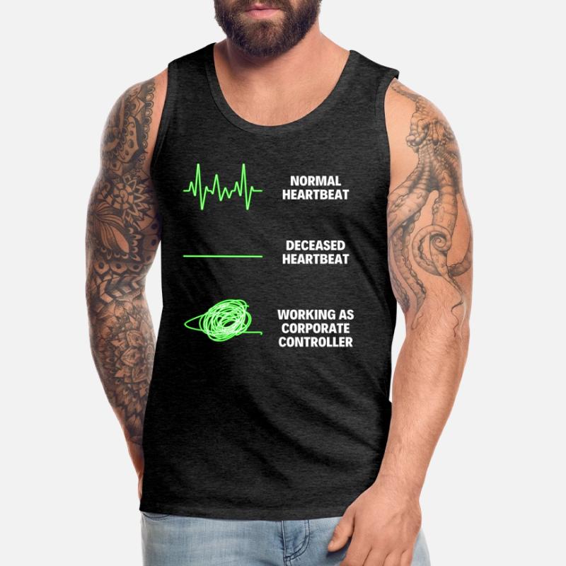 Corporate Controller Worker Funny Controller Men's Premium Organic Tank Top