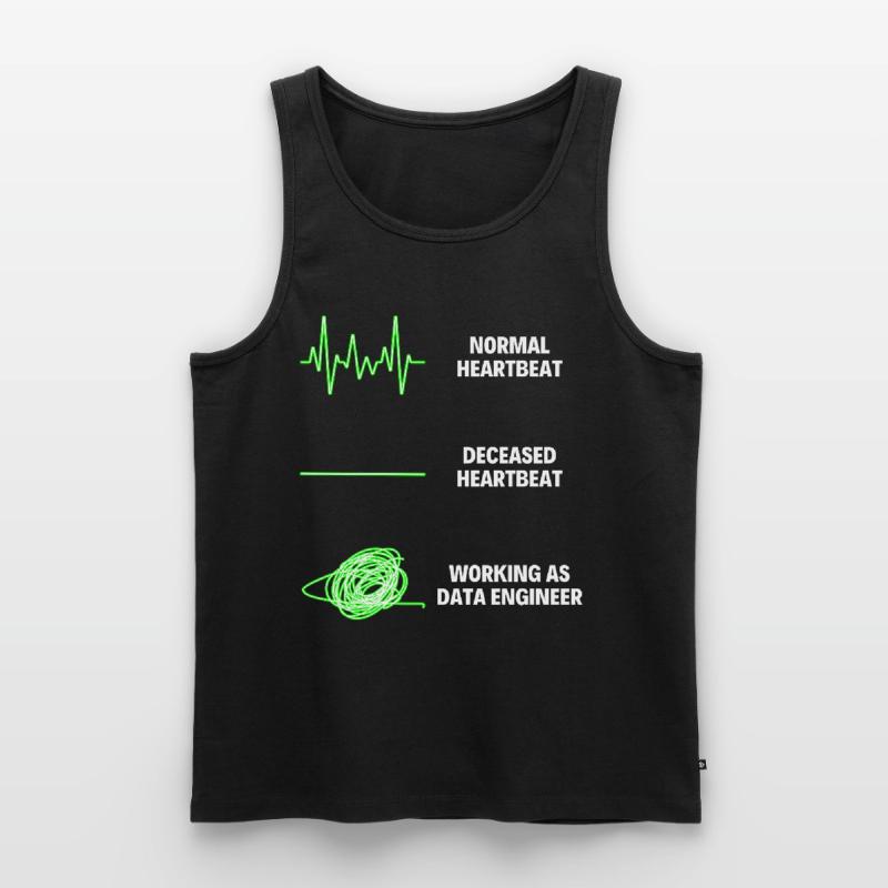 Machine Learning Data Engineer Professional Worker Men's Premium Organic Tank Top