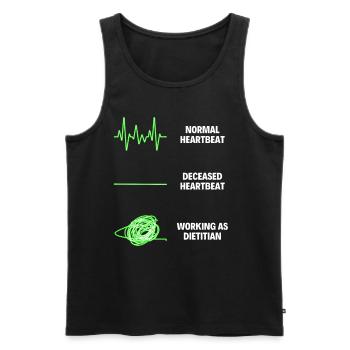 Dietitian Nutritionist Diet Nutrition Specialists - Men's Premium Organic Tank Top - black - Front - AI Model Male 178 light (178cm)